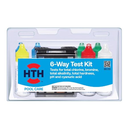 Pool Care Solid 6-Way Test Kit 0.75 oz -  HTH, 1273